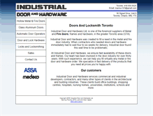 Tablet Screenshot of industrydoor.com